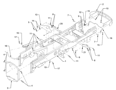 Part Location Diagram of 703-3417-0716 Cub Cadet Bracket, Running Board Lh